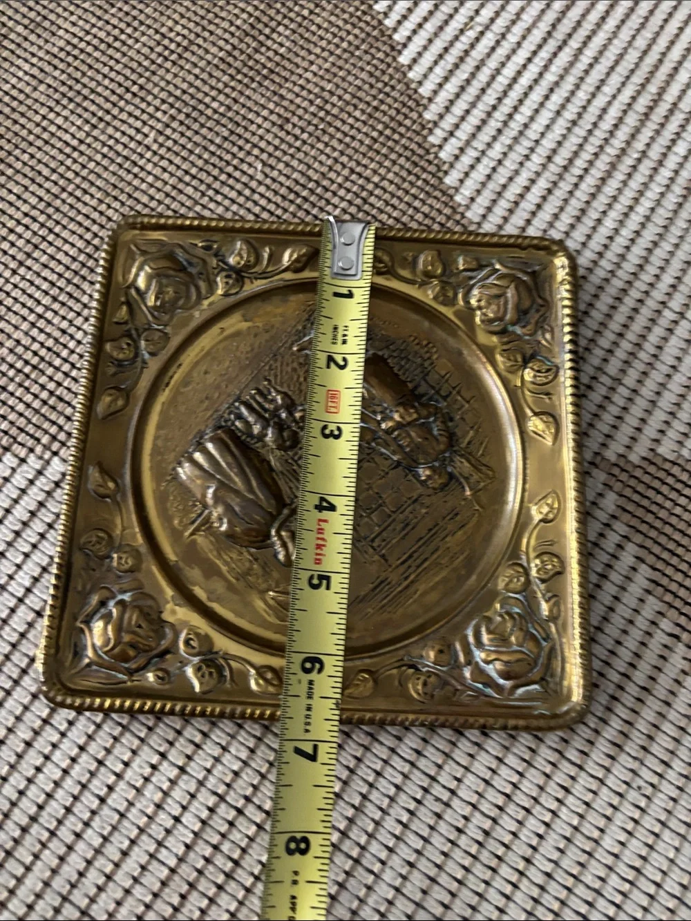 Vintage Decorative Brass Wall Plaque
